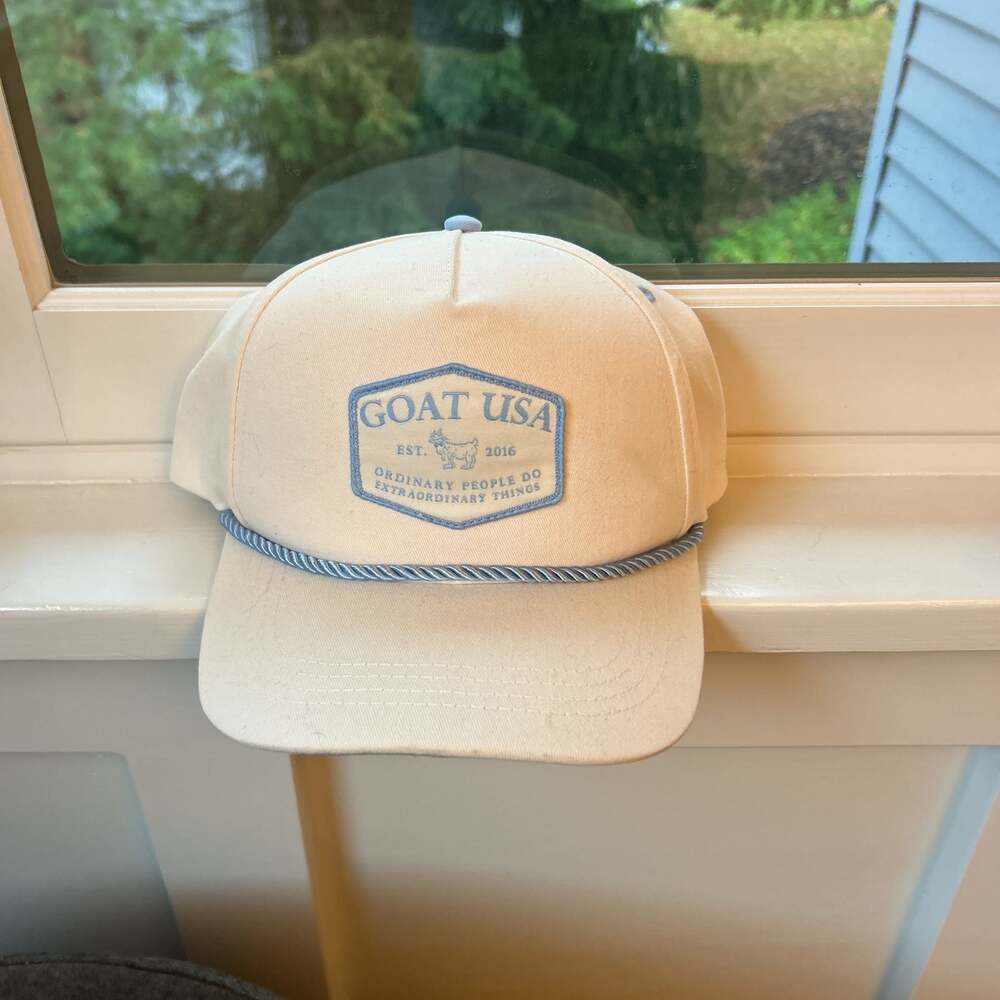 GOAT USA Lazy Chillin' A-Frame Hat, Blue, White